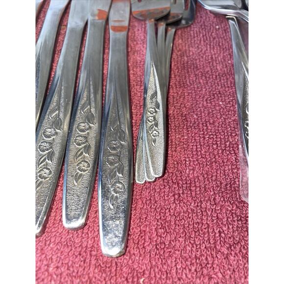 Spiegel Flatware “Roseglow” Pattern 50 Piece Service For 8 - See Notes - Picture 2 of 6